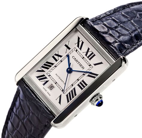 mens cartier tank|cartier tank watch men's large.